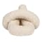 Hello Honey® Cream Woven Cotton Bouclé Knot Design Pillow